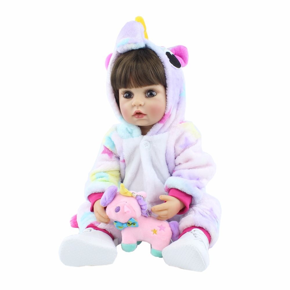 Bebes 인형 55cm 전체 플라스틱 재생 인형 전신 에나멜 유아 아기 실리콘 장난감 어린이 선물